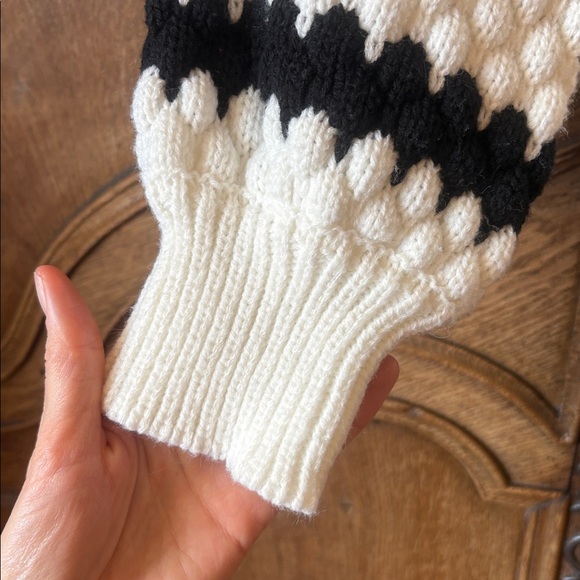 Kirundo Black & Cream Striped Knit Sweater - Picture 5 of 9